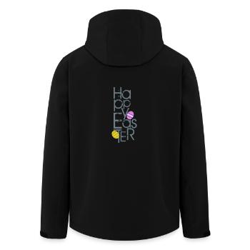 Frohe Ostern - Recycelte Männer Softshell-Jacke von Stanley/Stella - Schwarz - Hinten - AI Model Male 185 light (185cm)