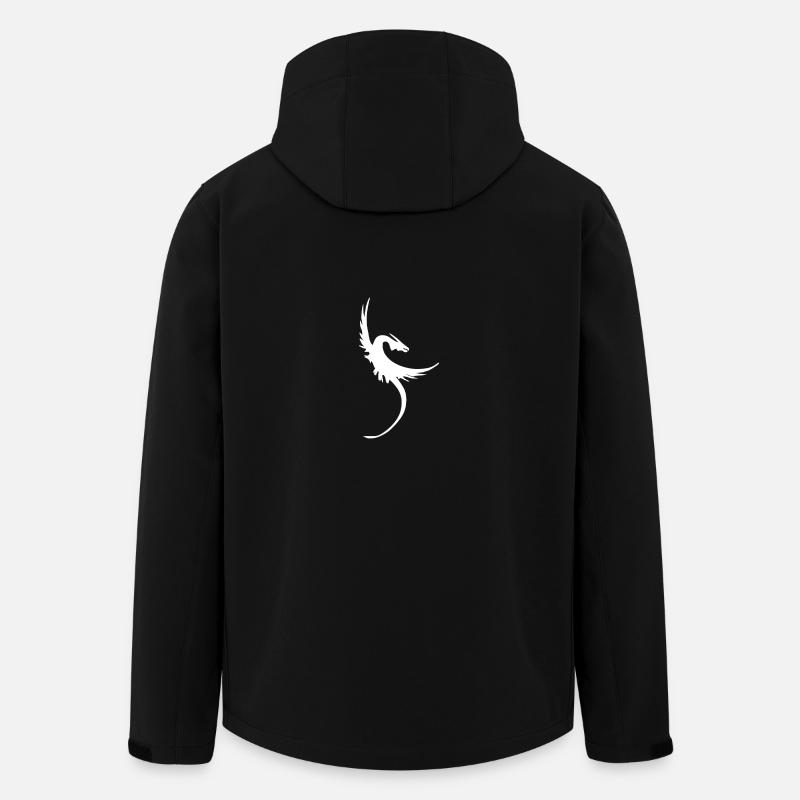 Flying dragon motif - Men’s Recycled Softshell Jacket by Stanley/Stella - black
