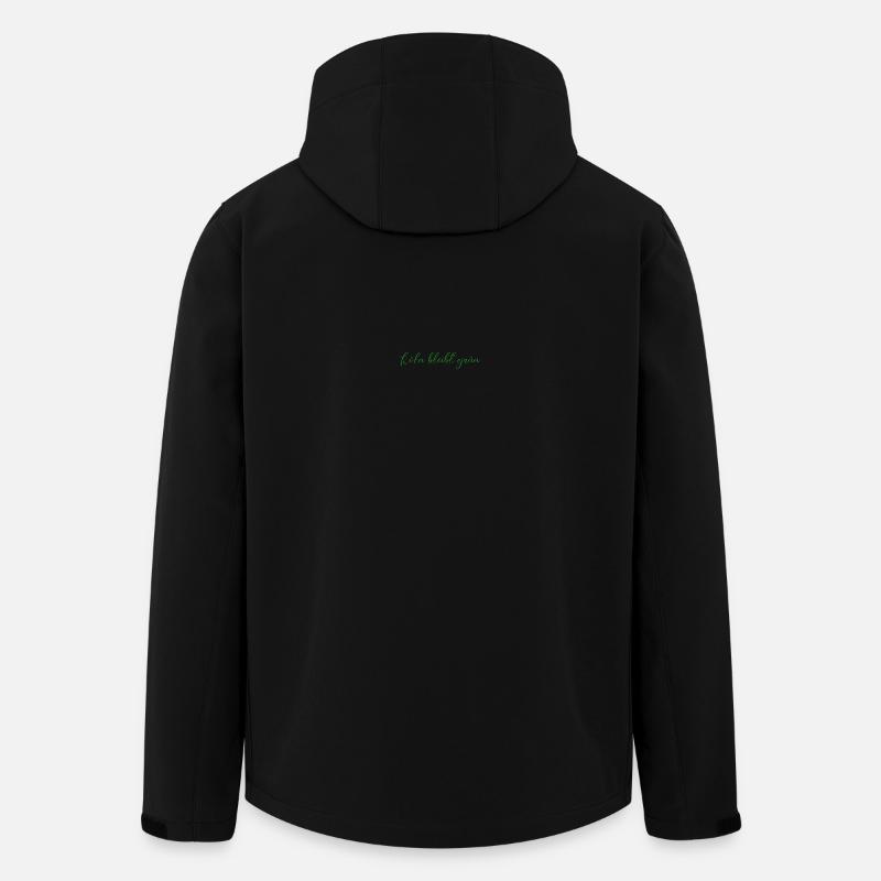 Koeln_bleibt_gruen_-_cursive_ - Veste softshell homme en polyester recyclé Stanley/Stella - noir