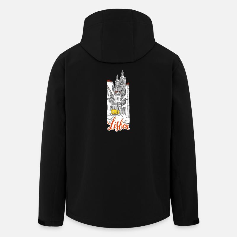 Lisbonne - Veste softshell homme en polyester recyclé Stanley/Stella - noir