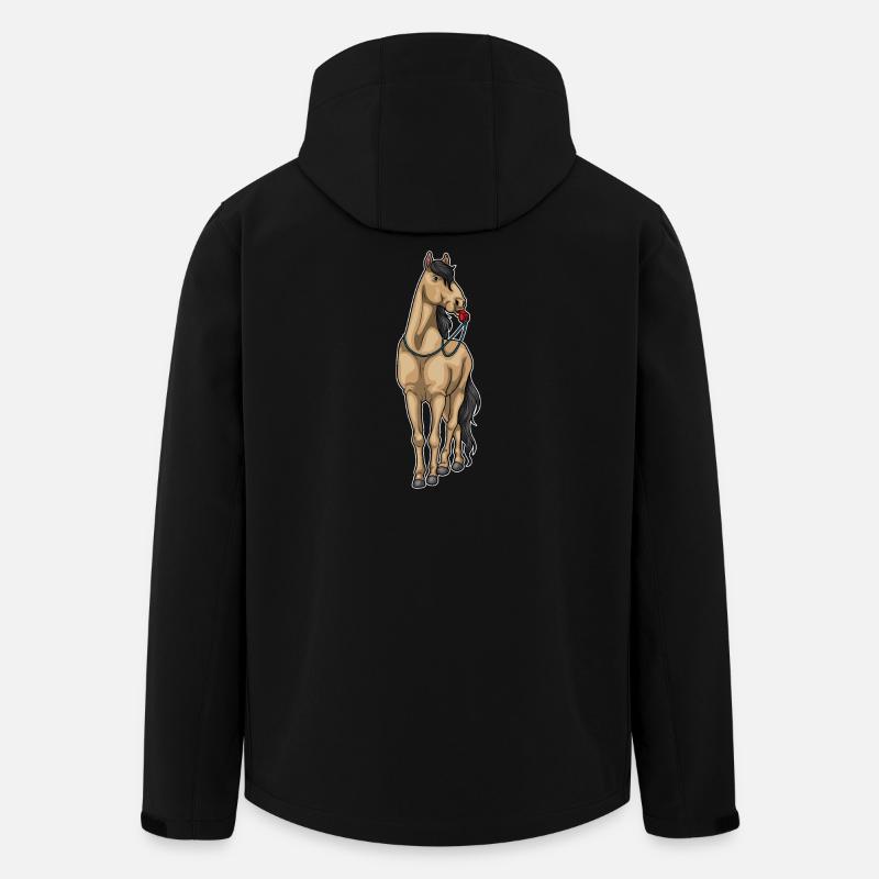 Horse Referee Whistle - Men’s Recycled Softshell Jacket by Stanley/Stella - black