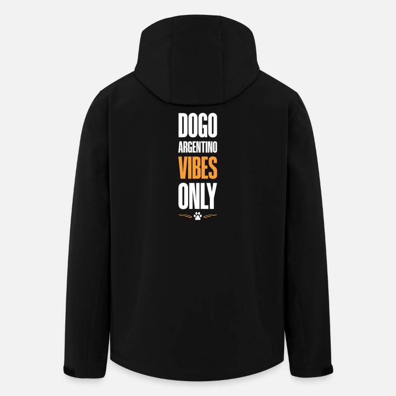 Dogo Argentino Vibes Only - Men’s Recycled Softshell Jacket by Stanley/Stella - black