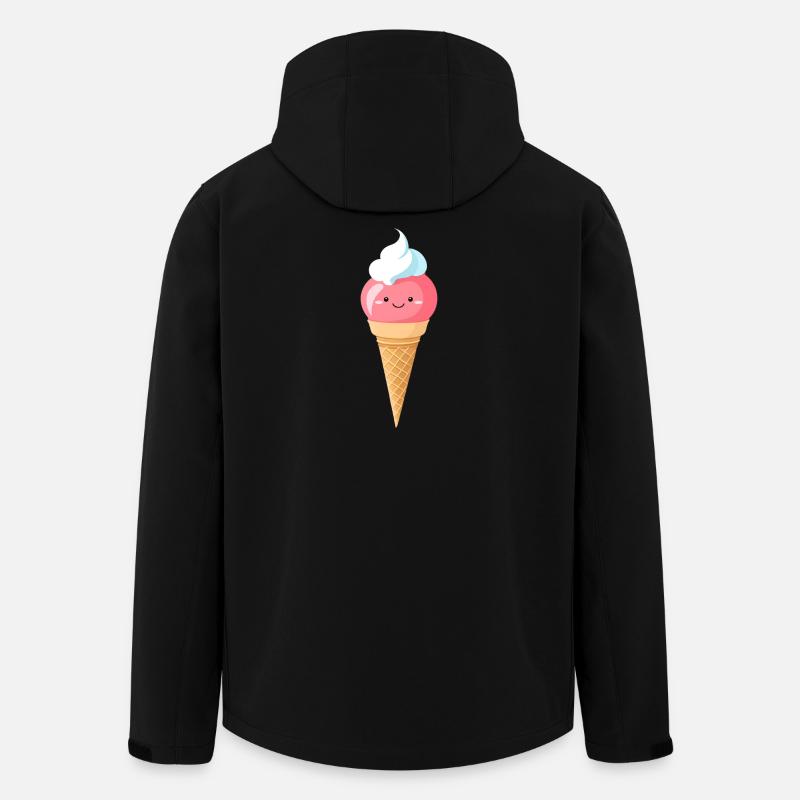 Pastell-Eis mit Lächeln - Recycelte Männer Softshell-Jacke von Stanley/Stella - Schwarz