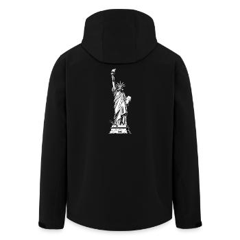 Liberty Silhouette : Torche & Tablette - Veste softshell homme en polyester recyclé Stanley/Stella - noir - Dos - AI Model Male 185 light (185cm)