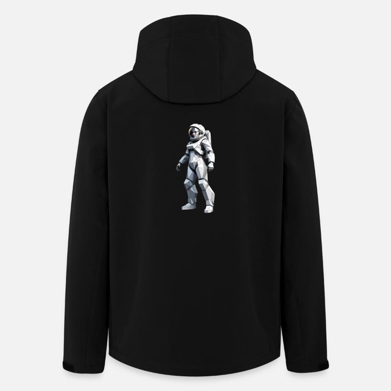 Astronaut - Beruf Design Sticker - Recycelte Männer Softshell-Jacke von Stanley/Stella - Schwarz