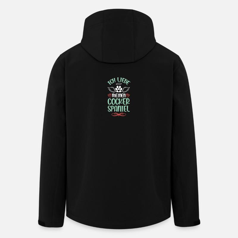 I love my Cocker Spaniel - Men’s Recycled Softshell Jacket by Stanley/Stella - black