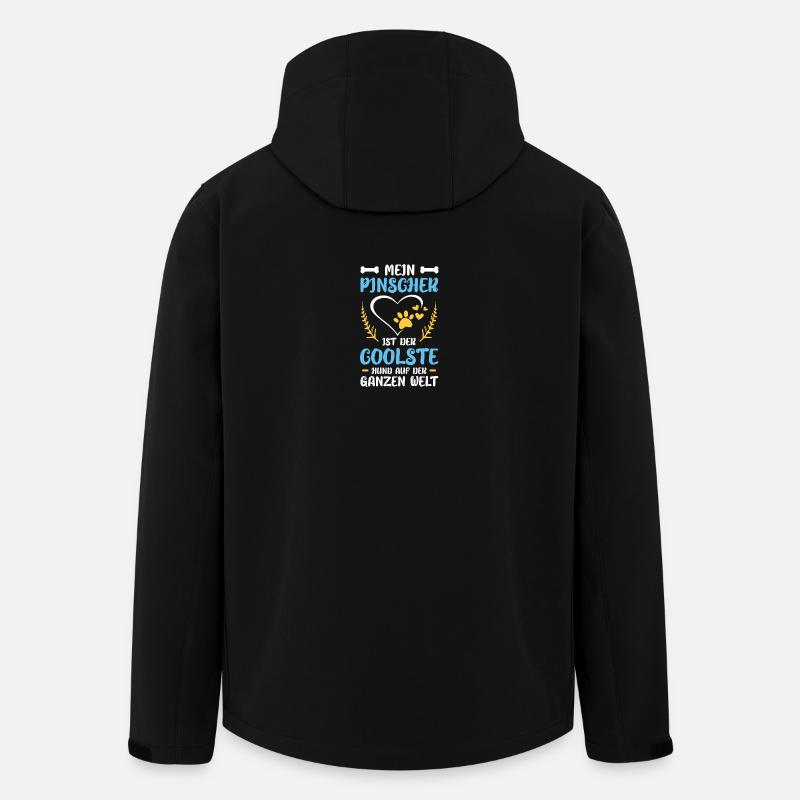 Mejn Pinscher : Meilleur chien du monde - Veste softshell homme en polyester recyclé Stanley/Stella - noir