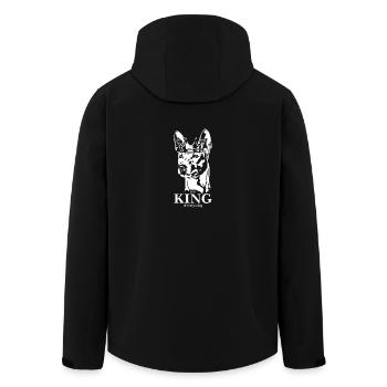 Basenji King of everything Hunde Hund Wilsigns - Recycelte Männer Softshell-Jacke von Stanley/Stella - Schwarz - Hinten - AI Model Male 185 light (185cm)