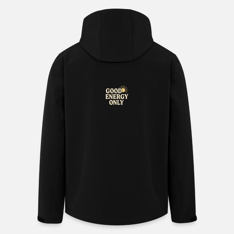 Positive Solarenergie - Recycelte Männer Softshell-Jacke von Stanley/Stella - Schwarz