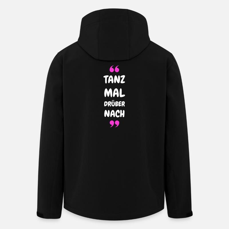Tanz Mal Drüber Nach - Recycelte Männer Softshell-Jacke von Stanley/Stella - Schwarz