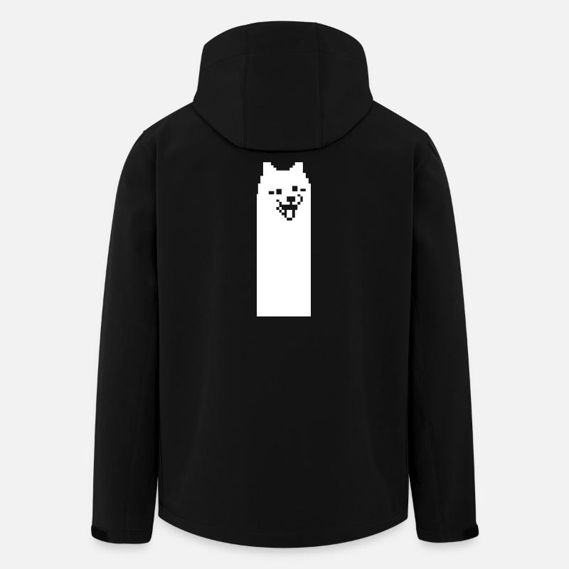 Doge Meme – Kultiger Internet-Hund im Retro 8-Bit  - Recycelte Männer Softshell-Jacke von Stanley/Stella - Schwarz