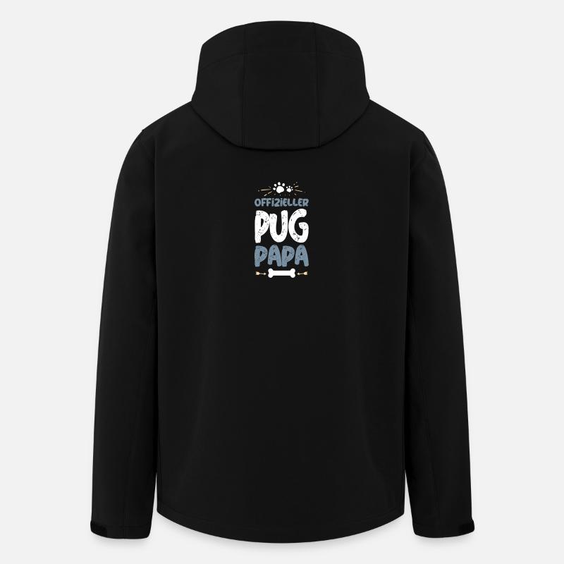 Pug - Men’s Recycled Softshell Jacket by Stanley/Stella - black