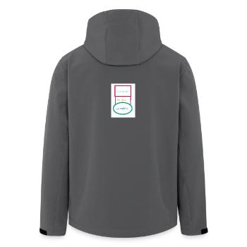 Antwort - Recycelte Männer Softshell-Jacke von Stanley/Stella - Anthrazit - Hinten - AI Model Male 185 light (185cm)