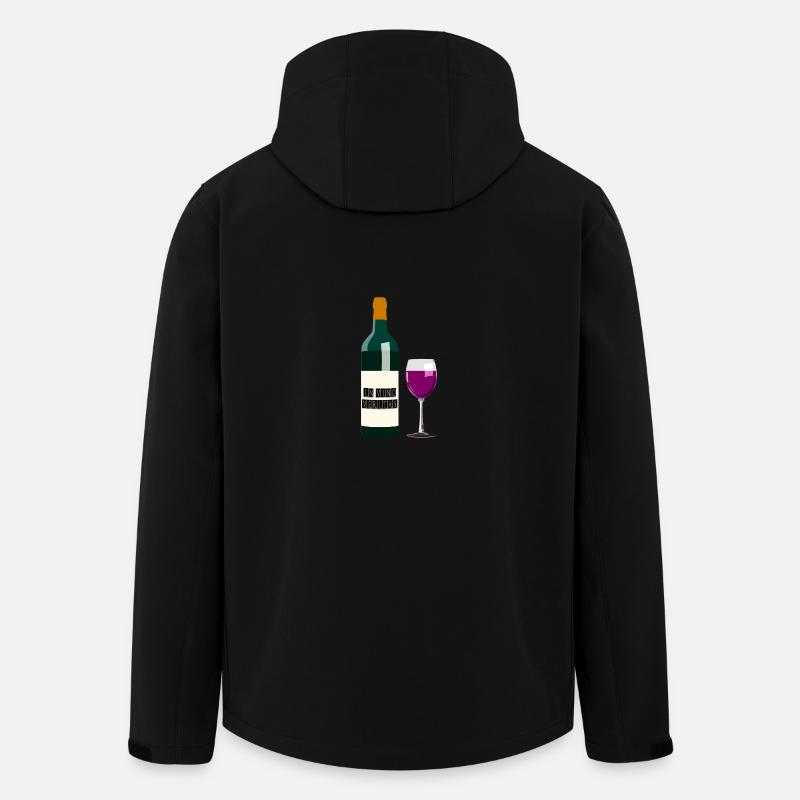 Wein - Recycelte Männer Softshell-Jacke von Stanley/Stella - Schwarz