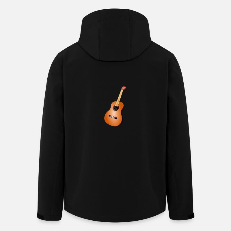 Gitarre - Recycelte Männer Softshell-Jacke von Stanley/Stella - Schwarz