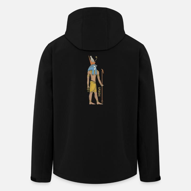Horus Dieu Guerrier égyptien - Veste softshell homme en polyester recyclé Stanley/Stella - noir
