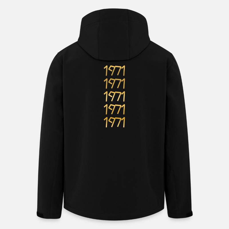 Freizeit 1971 - Recycelte Männer Softshell-Jacke von Stanley/Stella - Schwarz