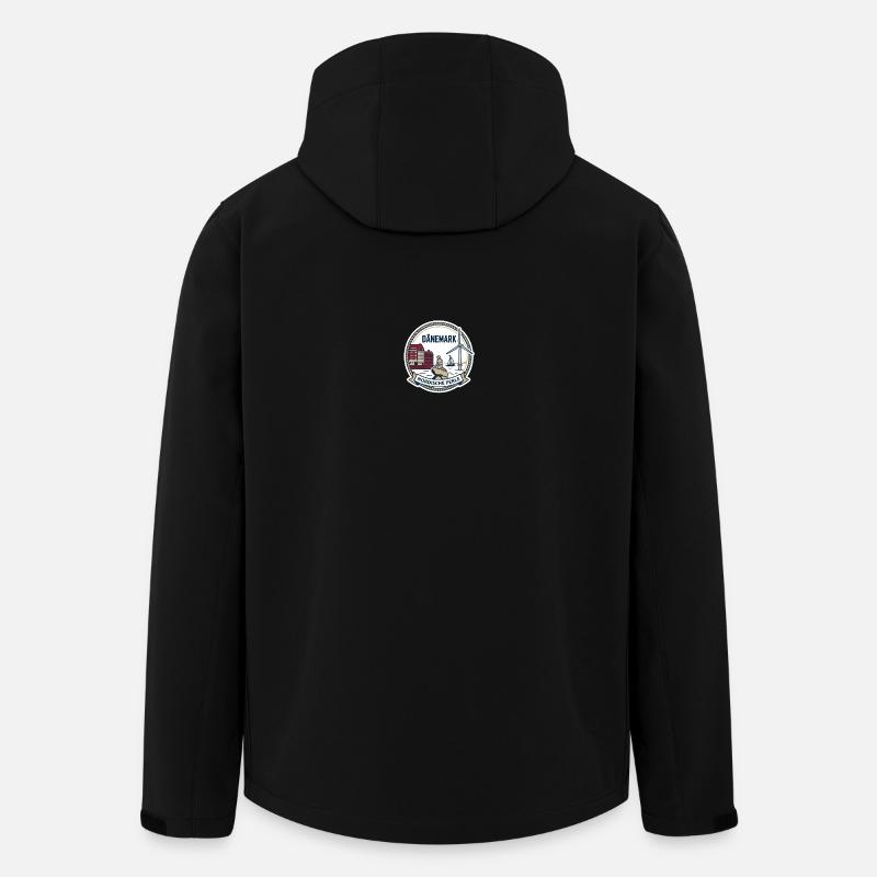 Dänemark - eine Nordische Perle - Recycelte Männer Softshell-Jacke von Stanley/Stella - Schwarz