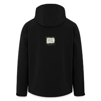 Gift with your money Dad - Men’s Recycled Softshell Jacket by Stanley/Stella - black - Back - AI Model Male 185 light (185cm)