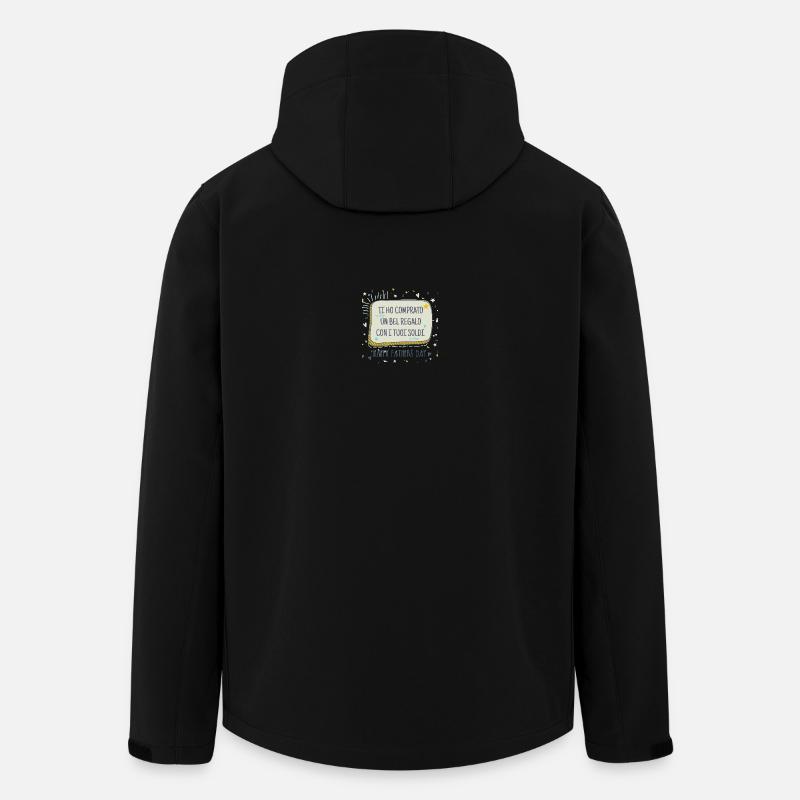 Offrez avec votre argent Papa - Veste softshell homme en polyester recyclé Stanley/Stella - noir