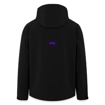 Limited Edition 1976 Classic - Recycelte Männer Softshell-Jacke von Stanley/Stella - Schwarz - Hinten - AI Model Male 185 light (185cm)