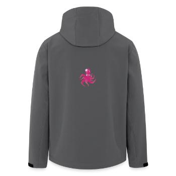 octopus - Men’s Recycled Softshell Jacket by Stanley/Stella - black - Back - AI Model Male 185 light (185cm)