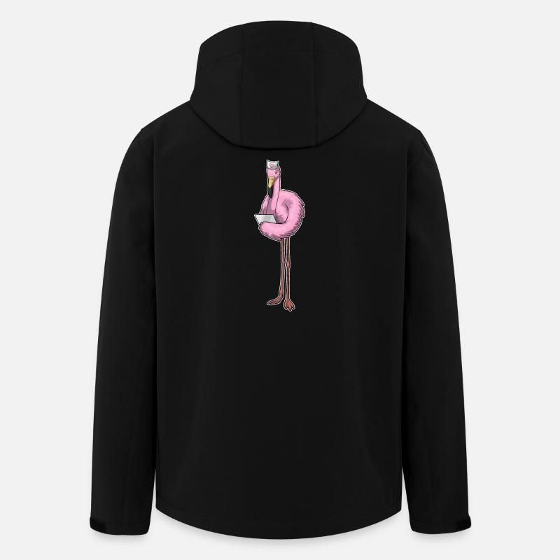 Flamingo Krankenschwester Notiz - Recycelte Männer Softshell-Jacke von Stanley/Stella - Schwarz