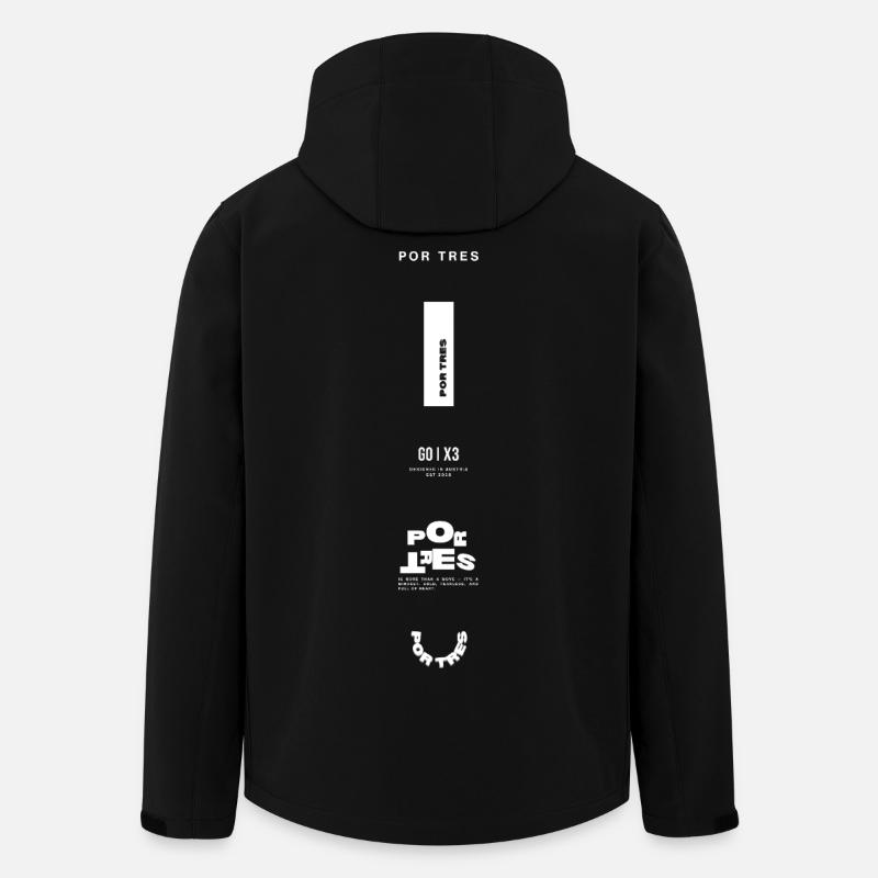 Le revers - Veste softshell homme en polyester recyclé Stanley/Stella - noir
