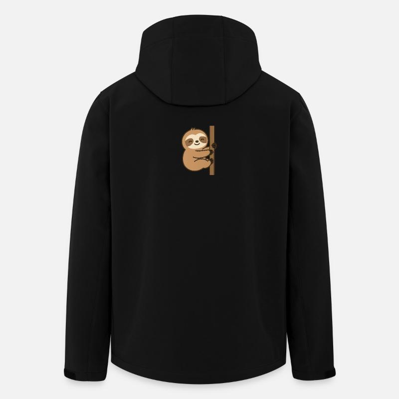 Faultierhängen - Recycelte Männer Softshell-Jacke von Stanley/Stella - Schwarz
