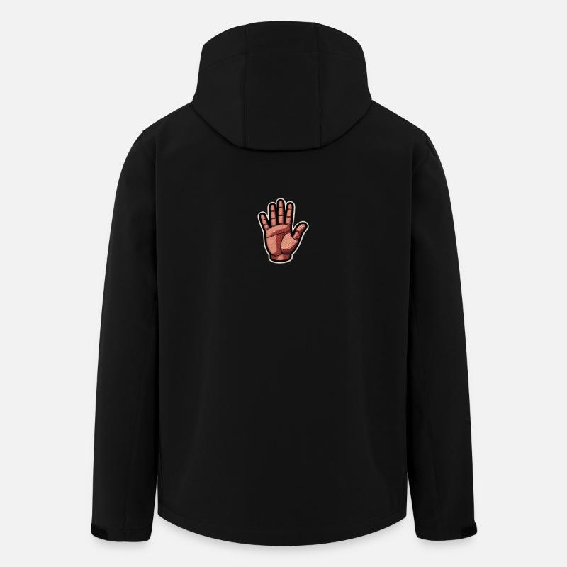 Vintage Patch-Hand Illustration - Recycelte Männer Softshell-Jacke von Stanley/Stella - Schwarz