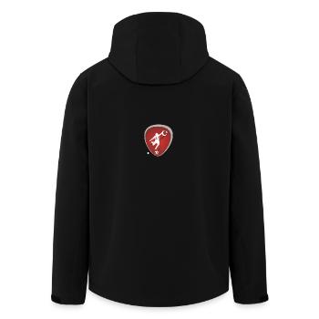 Soccer Turkey - Men’s Recycled Softshell Jacket by Stanley/Stella - black - Back - AI Model Male 185 light (185cm)