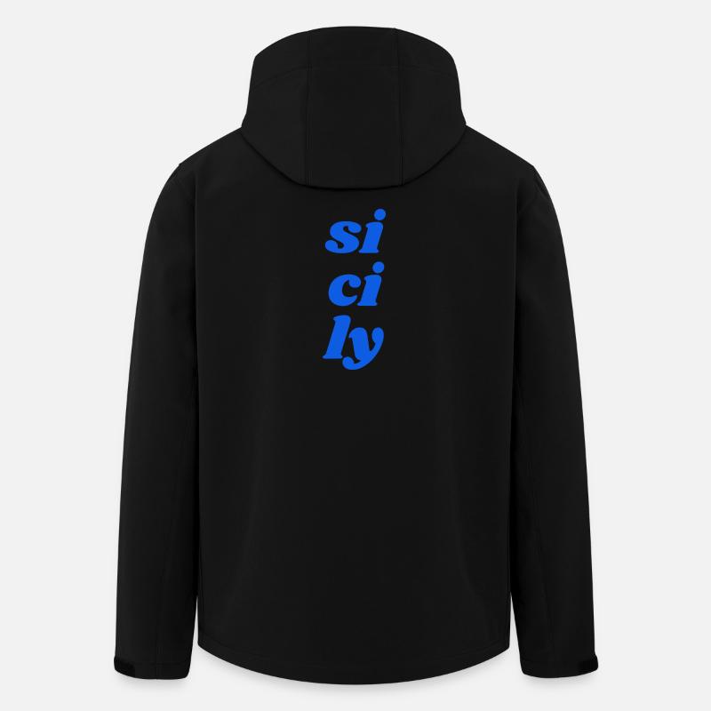 si ci ly - Men’s Recycled Softshell Jacket by Stanley/Stella - black