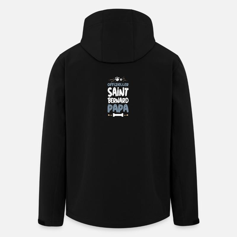 SAINT_BERNARD - Veste softshell homme en polyester recyclé Stanley/Stella - noir