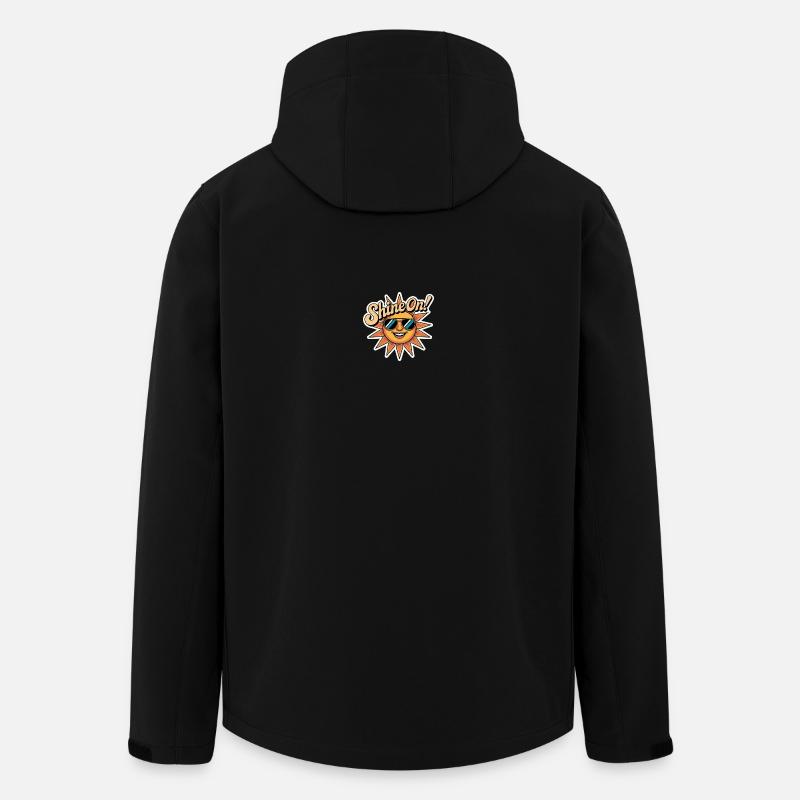 Éclairer - Veste softshell homme en polyester recyclé Stanley/Stella - noir