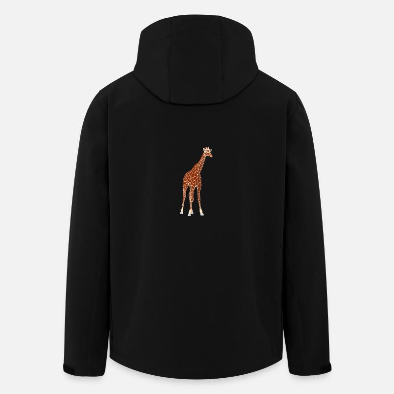 giraffe - Men’s Recycled Softshell Jacket by Stanley/Stella - black