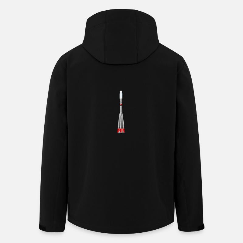 Sojus Rakete - Recycelte Männer Softshell-Jacke von Stanley/Stella - Schwarz