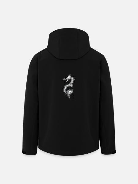 Chinese dragon motif 12 - Men’s Recycled Softshell Jacket by Stanley/Stella - black
