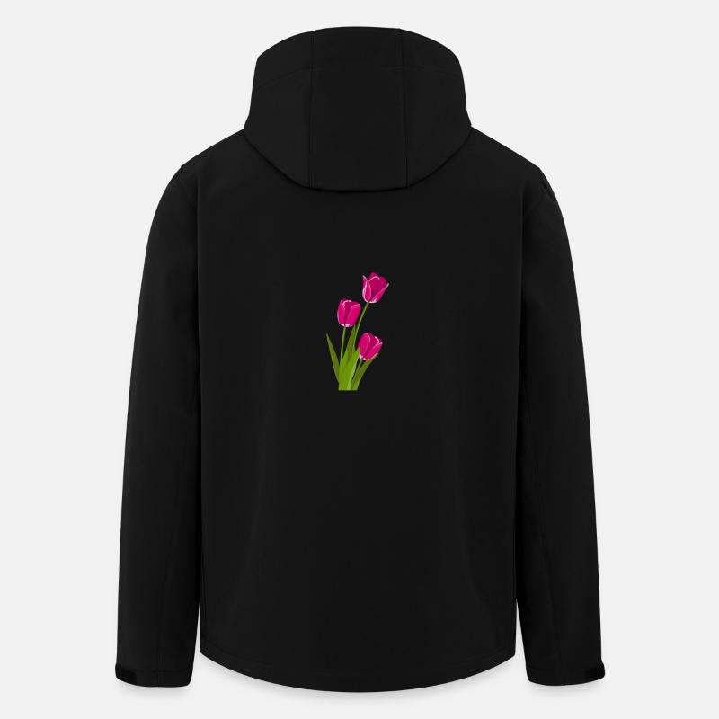 Tulpe Geschenk Geschenkidee - Recycelte Männer Softshell-Jacke von Stanley/Stella - Schwarz