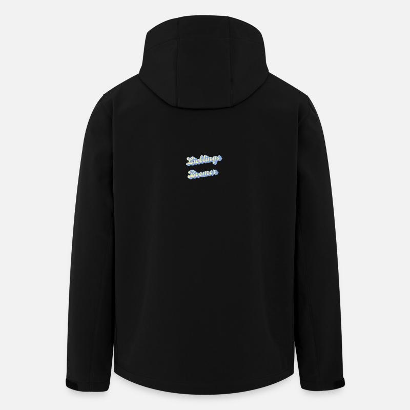 Lieblings Boomer Retro Script - Recycelte Männer Softshell-Jacke von Stanley/Stella - Schwarz