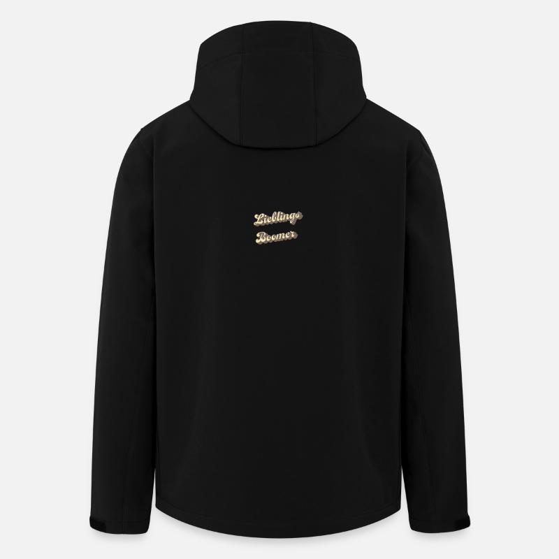 Lieblings Boomer Retro Schriftzug - Recycelte Männer Softshell-Jacke von Stanley/Stella - Schwarz