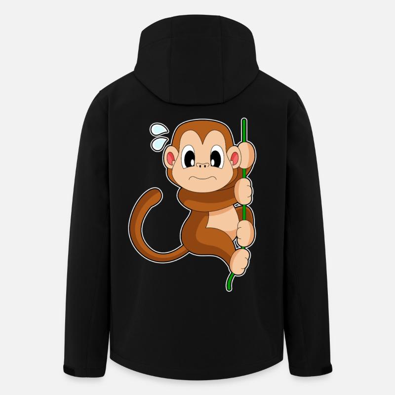 Monkey Liana - Men’s Recycled Softshell Jacket by Stanley/Stella - black