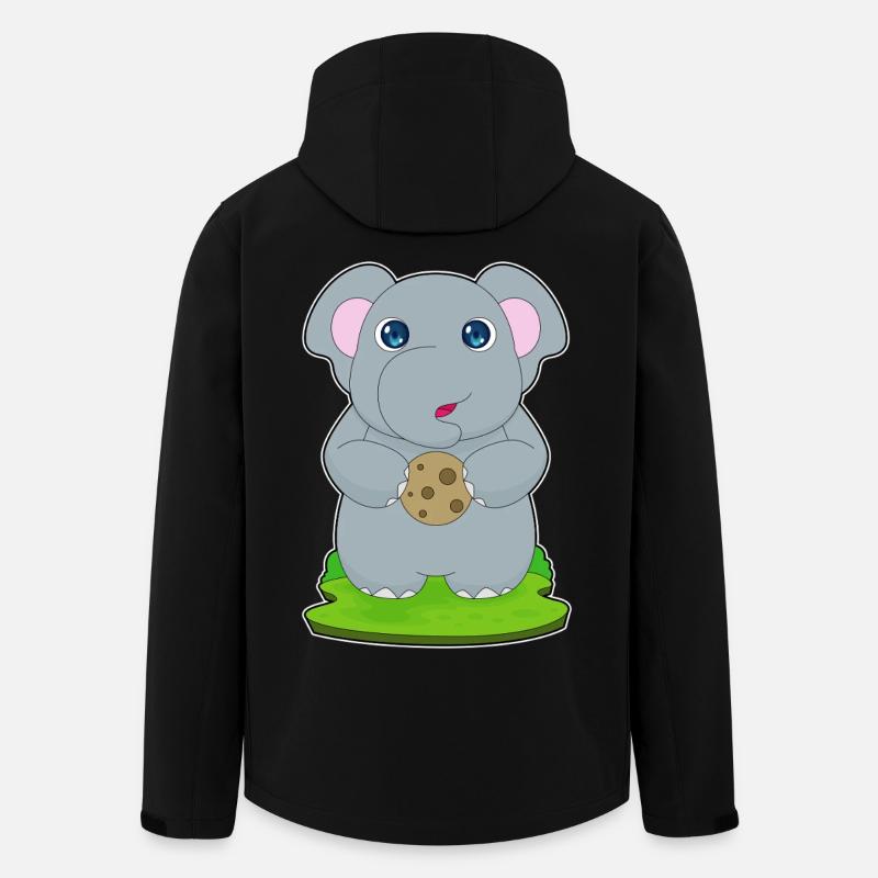 Elephant Cookie - Men’s Recycled Softshell Jacket by Stanley/Stella - black