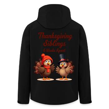 Frères et sœurs de Thanksgiving - Veste softshell homme en polyester recyclé Stanley/Stella - noir - Dos - AI Model Male 185 light (185cm)