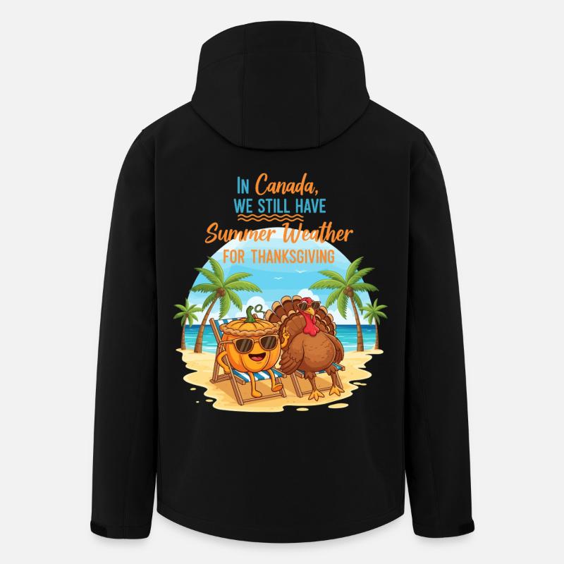 Summer in Canada - Men’s Recycled Softshell Jacket by Stanley/Stella - black