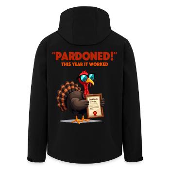 Pardoned Turkey - Recycelte Männer Softshell-Jacke von Stanley/Stella - Schwarz - Hinten - AI Model Male 185 light (185cm)