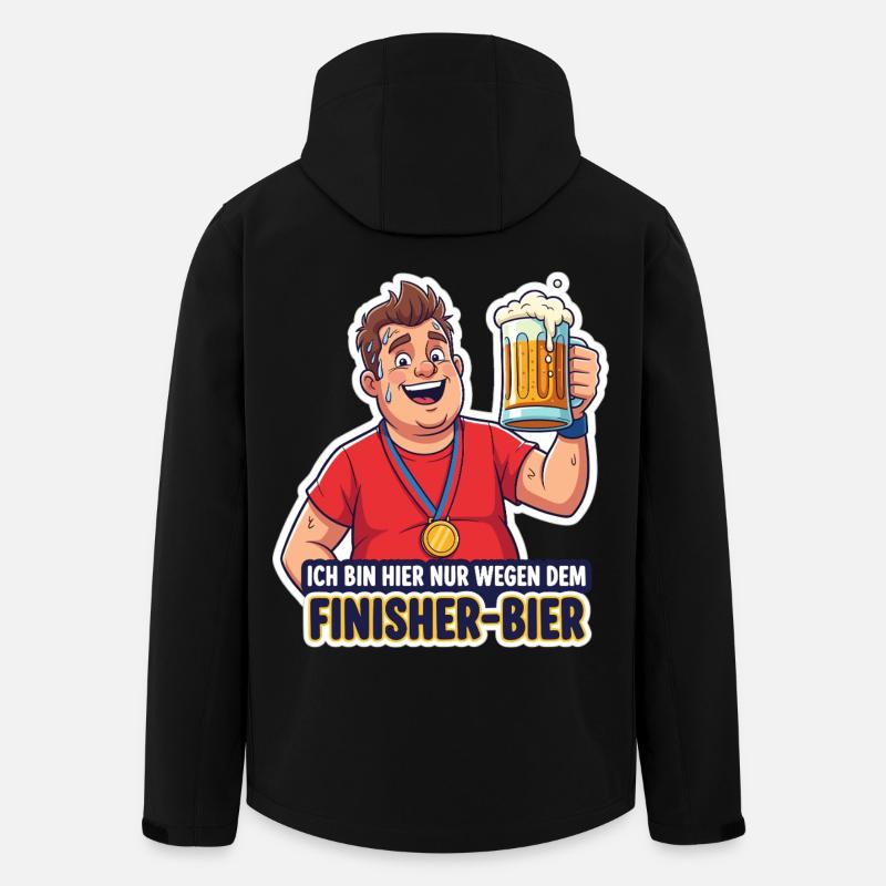 Bière Finisher - Veste softshell homme en polyester recyclé Stanley/Stella - noir