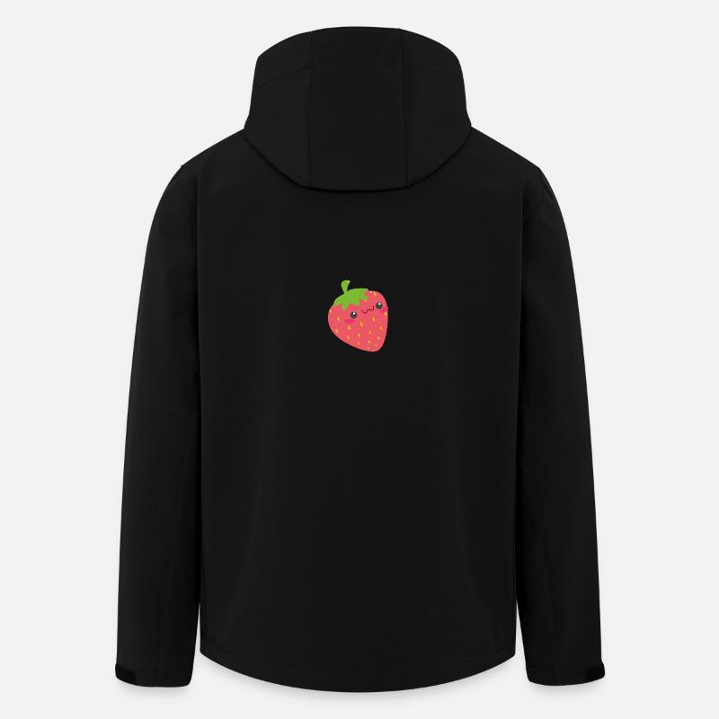 strawberry - Men’s Recycled Softshell Jacket by Stanley/Stella - black