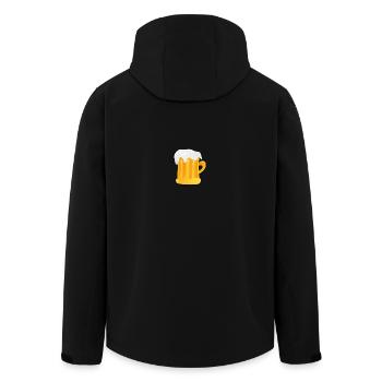 beer - Recycelte Männer Softshell-Jacke von Stanley/Stella - Schwarz - Hinten - AI Model Male 185 light (185cm)