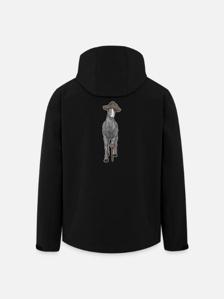 Cheval Pirate Jambe de bois - Veste softshell homme en polyester recyclé Stanley/Stella - noir