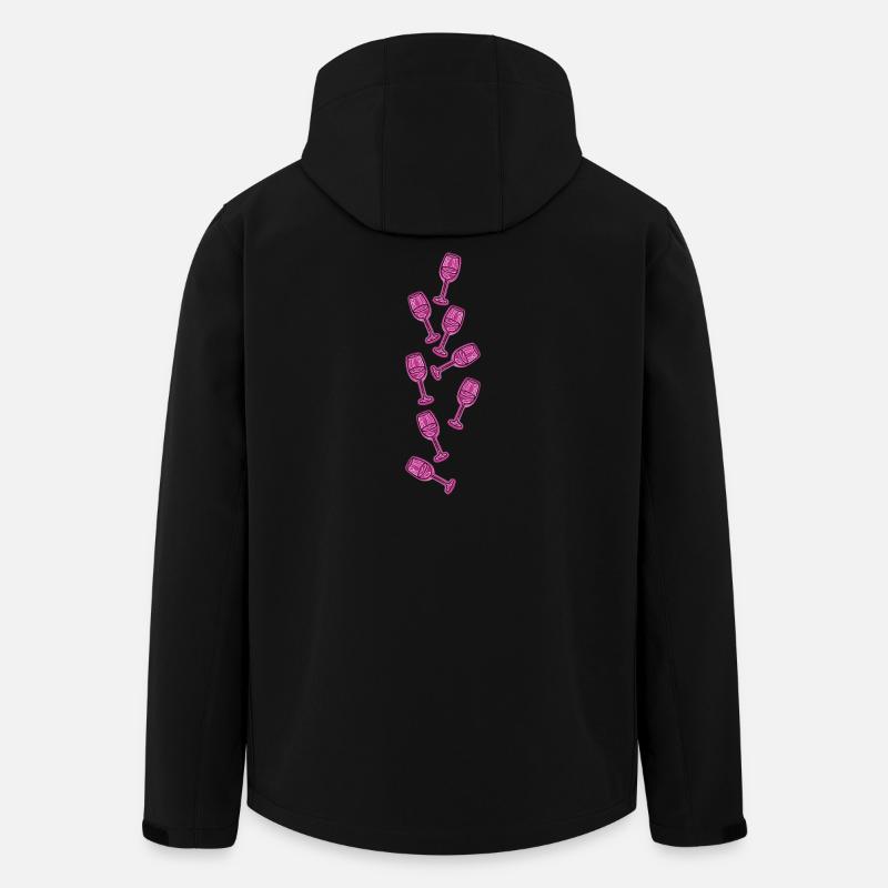 Weinglas Sektglas Symbol Wein - Veste softshell homme en polyester recyclé Stanley/Stella - noir